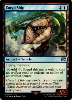 Cargo Ship - Foil - U - - Extended Art - FINAL FANTASY - #47 - NM - MTG - Image 1