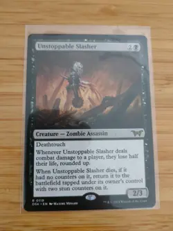MTG Unstoppable Slasher 0119 Duskmourn M/NM Free UK P&P - Image 1
