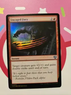 Uncaged Fury Foil- Innistrad: #177, Magic: The Gathering NM MTG - Image 1
