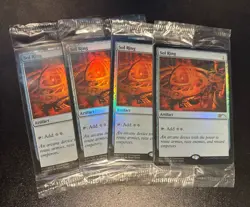 MTG✨Sealed SOL RING FOIL ✨Magicfest Promo MINT 2019 RARE Artifact COMMANDER 4x - Image 1