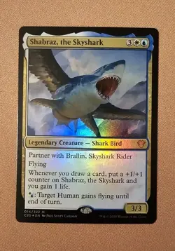 MTG Shabraz, the Skyshark x1 NM *FOIL* from C20 - Image 1