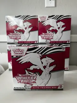 Pokemon TCG White Flare ETB Elite Trainer Box Factory Sealed Lot of 5 - Image 1