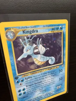 2000 Pokemon TCG 1st Edition Kingdra HOLO #8/111 Neo Genesis Near Mint - Image 3