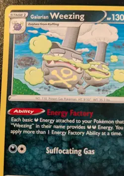 Galarian Weezing 096/198 Rare Sword & Shield: Chilling Reign Pokemon TCG - Image 2