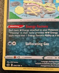 Galarian Weezing 096/198 Rare Sword & Shield: Chilling Reign Pokemon TCG - Image 4