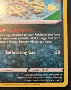 Galarian Weezing 096/198 Rare Sword & Shield: Chilling Reign Pokemon TCG - Image 5