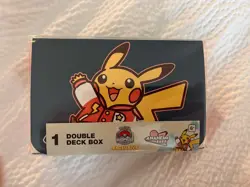 Pokemon World Championships 2025 Anaheim Pikachu Letterman Varsity Deck Box New - Image 1