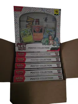 Pokemon 151 Poster Collection Case 6 Boxes (New Factory Sealed) - Image 1