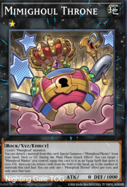 Yugioh! Mega Tins 2025 PREORDER 1x PScR Mimighoul Throne - Image 1