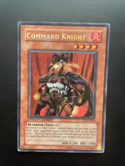 Yugioh Command Knight CT1-EN003 Limited Edition Secret Rare MP - Image 1