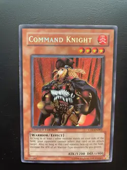 Yugioh Command Knight CT1-EN003 Limited Edition Secret Rare MP - Image 3