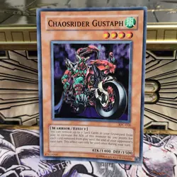 Yugioh! Chaosrider Gustaph - IOC-018 - Super Rare - Unlimited NM/M - Image 1