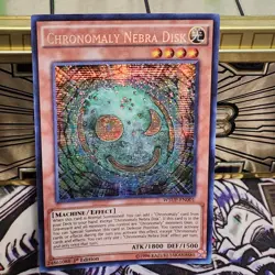 Yugioh - Chronomaly Nebra Disk -Secret Rare - 1st Edition - WSUP-EN001 - NM - Image 1