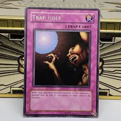 YUGIOH! Trap Hole - DB1-EN118 - Rare - Dark Beginning 1 - MP - Image 1