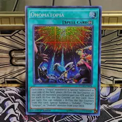 Onomatopia - WSUP-EN024 - Prismatic Secret Rare - 1st Edition NM YuGiOh! - Image 1