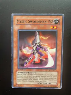 Yugioh Mystic Swordsman LV2 SD5-EN013 Common 1st Edition MP/HP - Image 1