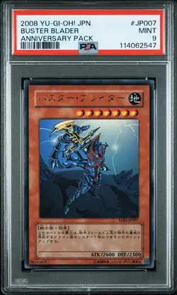 Yugioh Japanese Buster Blader YAP1-JP007 Kazuki Takahashi Signature PSA9 - Image 1