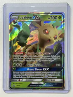 Pokemon TCG Leafeon GX Promo Black Star Holo Card SM146 - Image 1