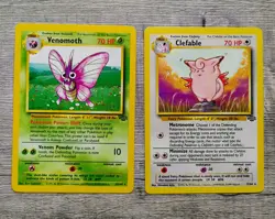 Pokemon RARE Vtg 13 Card Lot JUNGLE Set 1999 WOTC Snorlax Kangaskhan Mr Mime - Image 5