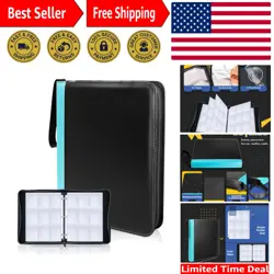 Card Binder, 9 Pocket Waterproof Trading Card Album, 720 Pocket Double Sided ... - Image 1
