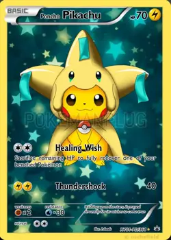 Wishing Star Pikachu Holographic Pokemon Card VMAX EX GX ACG V Star custom - Image 2