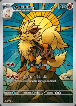 Arcanine Non Holographic Pokemon Card VMAX EX GX ACG V Star custom - Image 1