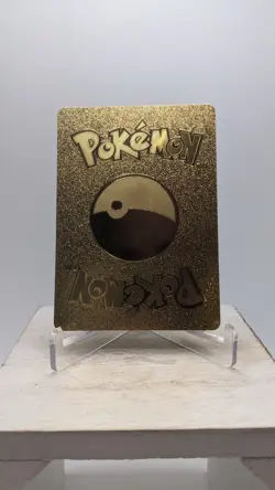 Nintendo Pikachu Mega Altaria 590HP Gold Foil Metal Fan Art Card Cosplay - Image 2