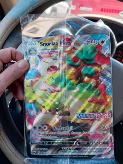 Snorlax VMAX Oversize Promo Jumbo Card Pokemon TCG New Sealed New Pokemon - Image 1