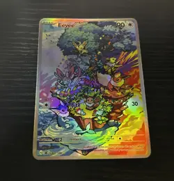 Eevee Eeveelutions Holographic Pokemon Card VMAX EX GX ACG V Star custom - Image 1