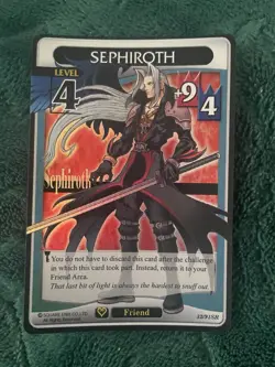 Kingdom Hearts TCG Sephiroth Holo Foil SR 32/91 Square Enix Disney Card Game - Image 1