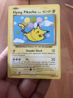 Pokemon TCG Flying Pikachu Evolutions Card 110/108 Regular Secret Rare - Image 3
