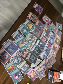 YuGiOh cards lot 54x cards plus extra card sleeves Instant YuGiOh collection 😍 - Image 1