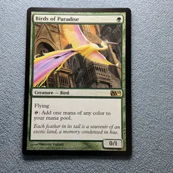 MTG- Birds of Paradise- Core Set 2010 (M10)- Near Mint Cond- MAGIC CARD - Image 1