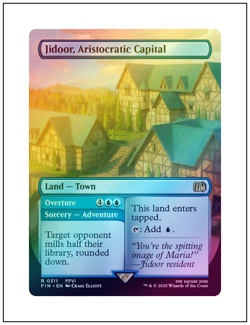 1x Jidoor, Aristocratic Capital, Foil, Borderless Art, Magic MTG NM - Image 1