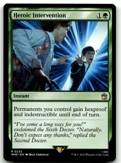 MTG Universes Beyond: Doctor Who #233 Heroic Intervention NM - Image 1
