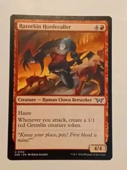 x1 Razorkin Hordecaller DSK Duskmourn MTG 152 UNCOMMON M/NM 1x - Image 1