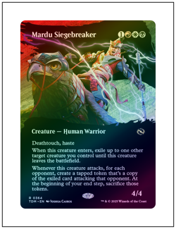 1x Mardu Siegebreaker, Foil, Borderless Art, Magic MTG NM - Image 1