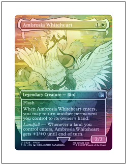 1x Ambrosia Whiteheart, Foil, Borderless Art, Magic MTG NM - Image 1