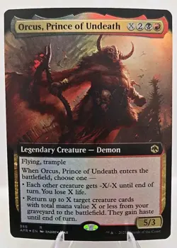 Orcus, Prince of Undeath (Ext. Art) MTG Adventures in the Forgotten Realms Foil - Image 1