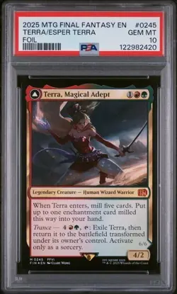 2025 MTG Final Fantasy Terra, Magical Adept Foil #245 PSA 10 POP 1 - Image 1