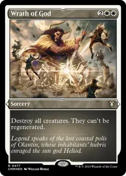 MTG English Wrath of God (Foil Etched) NM Foil Commander Masters - Image 1