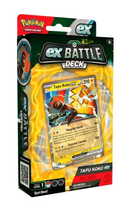Pokemon ex Battle Deck Tapu Koko ex Factory Sealed Box Ready To Play Deck - Image 1
