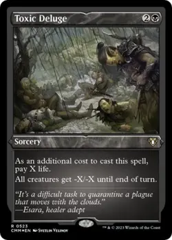 MTG English Toxic Deluge (Foil Etched) NM Foil Commander Masters - Image 1