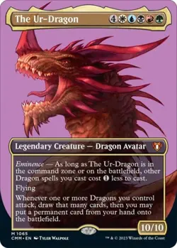 MTG English The Ur-Dragon (Textured Foil) NM Foil Commander Masters - Image 1