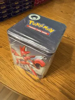 *FACTORY SEALED* SINGLE POKEMON TCG STEEL Stacking Tin: 3 Booster Packs Inside - Image 1