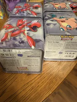 *FACTORY SEALED* SINGLE POKEMON TCG STEEL Stacking Tin: 3 Booster Packs Inside - Image 5
