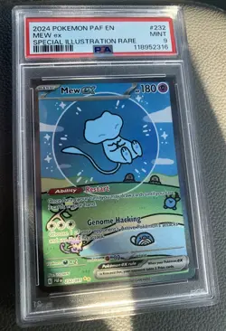 Pokemon Card Mew EX 232/091 Sir Paldean Fates Bubble Mew PSA 9 - Image 1