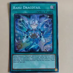 Yugioh Dracotail Faimena ultra rare jush-en002 + Free Rahu - Image 2
