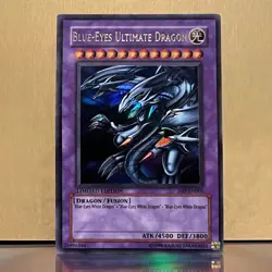 YuGiOh • Blue-Eyes Ultimate Dragon • JMP-EN005 • Limited Ed. Secret Rare • LP - Image 1