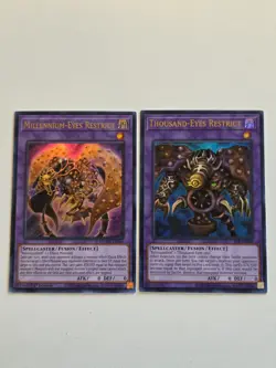 Thousand-Eyes Restrict PSV-EN084 + Millennium-Eyes Restrict MAMA-EN064 Yugioh x2 - Image 1